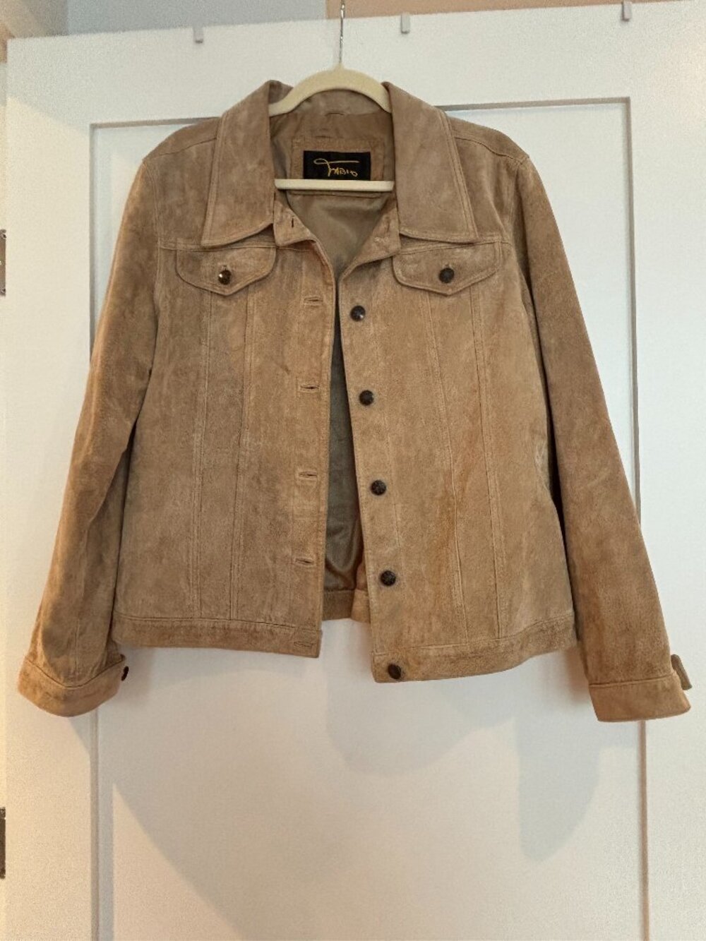 Light Brown/ Fawn Suede Blazer Jacket